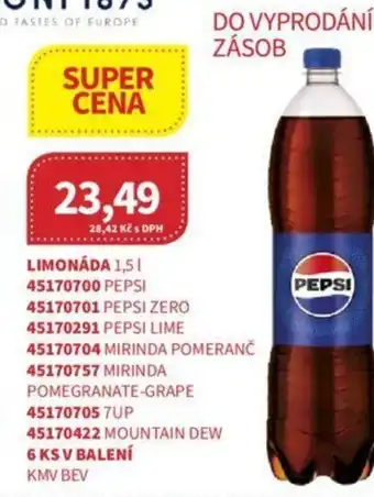 Kubík potraviny LIMONÁDA 1,5 L nabídka