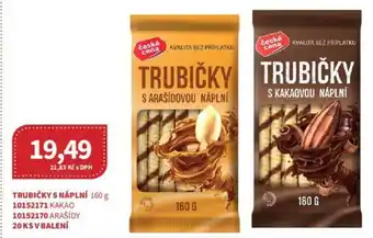 Kubík potraviny TRUBIČKY S NÁPLNÍ 160 g nabídka