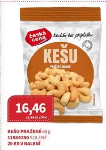 Kubík potraviny KEŠU PRAŽENÉ 60 g nabídka