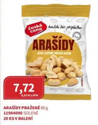 Kubík potraviny ARAŠÍDY PRAŽENÉ 80 g nabídka