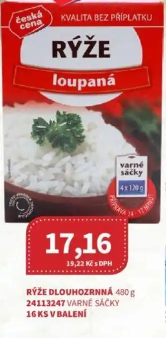 Kubík potraviny RÝŽE DLOUHOZRNNÁ 480 g nabídka