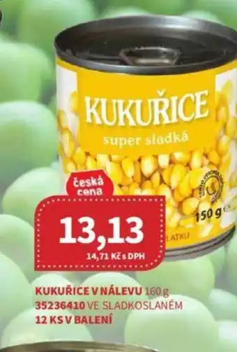 Kubík potraviny KUKUŘICE V NÁLEVU 160 g nabídka
