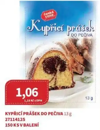Kubík potraviny KYPŘICÍ PRÁŠEK DO PEČIVA 13 g nabídka
