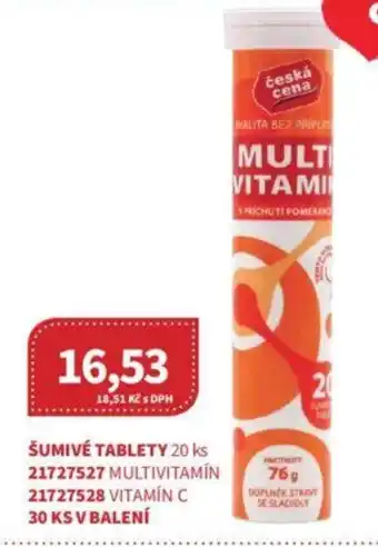 Kubík potraviny ŠUMIVÉ TABLETY 20 ks nabídka