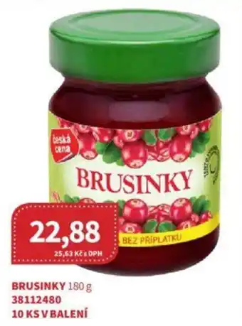 Kubík potraviny BRUSINKY 180 g nabídka