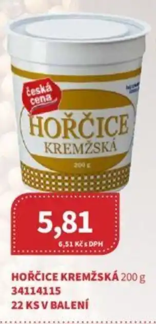 Kubík potraviny HOŘČICE KREMŽSKÁ 200 g nabídka