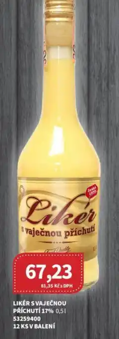 Kubík potraviny LIKÉR SVAJEČNOU PŘÍCHUTÍ 17% 0,5L nabídka