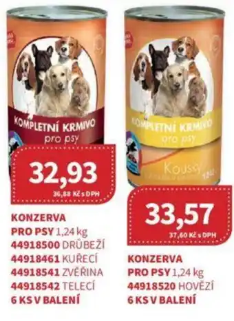 KONZERVA PRO PSY 1,24 kg