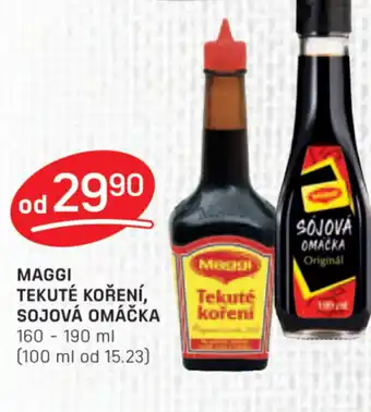 Flop MAGGI TEKUTÉ KOŘENÍ, SOJOVÁ OMÁČKA nabídka