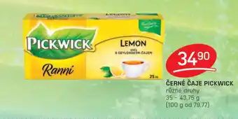 Flop ČERNÉ ČAJE PICKWICK nabídka