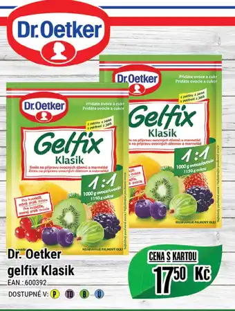 Tamda Foods Dr. Oetker gelfix Klasik nabídka