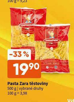 Terno Pasta zara těstoviny nabídka