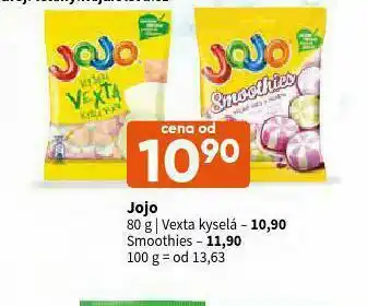 Terno Jojo smoothies nabídka