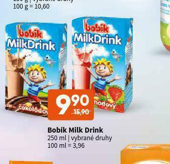 Terno Bobík milk drink nabídka