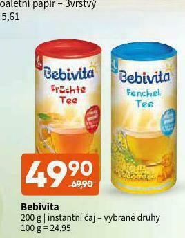 Terno Bebivita instantní čaj nabídka