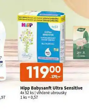 Terno Hipp babysanft ultra sensitive vlhčené ubrousky nabídka