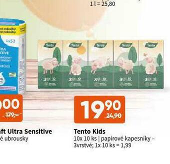 Terno Tento kids papírové kapesníky nabídka