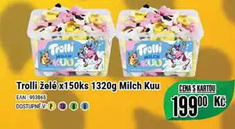 Tamda Foods Trolli želé x150ks 1320g Milch Kuu nabídka