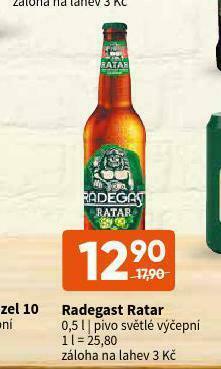 Terno Pivo radegast ratar nabídka