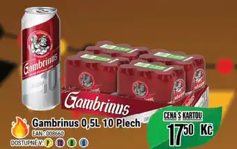 Tamda Foods Gambrinus 0,5L 10 Plech nabídka