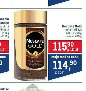 Makro Nescagé gold instantní káva nabídka