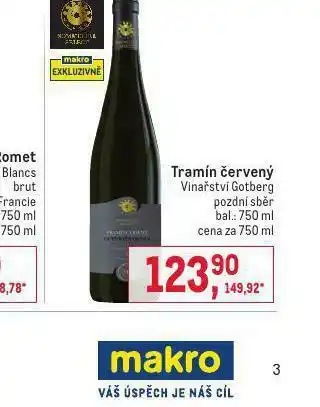 Makro Tramín červený nabídka