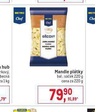Makro Mandle plátky nabídka