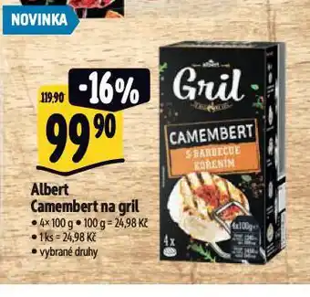 Albert Albert camembert na gril nabídka