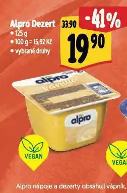 Albert Alpro sójový dezert nabídka