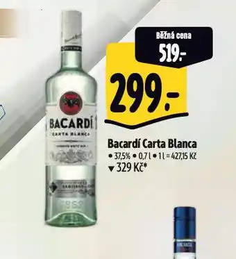 Albert Bacardí carta blanca nabídka