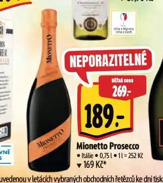 Albert Mionetto prosecco nabídka