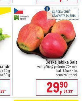Makro Jablka gala nabídka