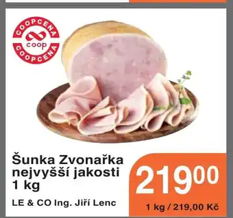 Coop hb Šunka Zvonařka nejvyšší jakosti 1 kg nabídka