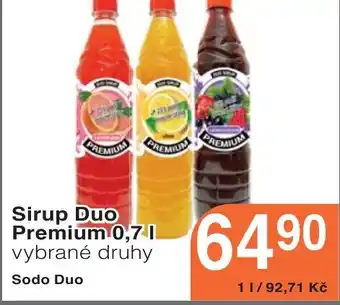 Coop hb Sirup Duo Premium 0,7L nabídka