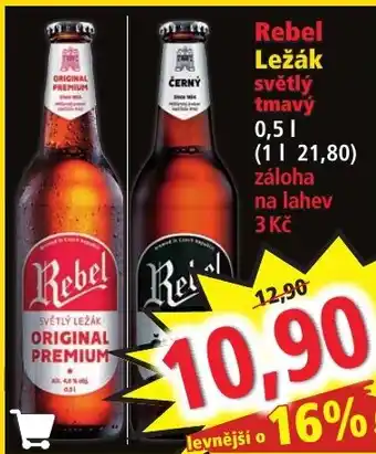 Norma Rebel Ležák světlý tmavý 0.5L nabídka
