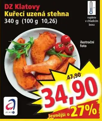 Norma DZ Klatovy Kuřecí uzená stehna 340 g nabídka