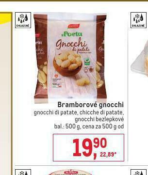 Makro Bramborové gnocchi nabídka