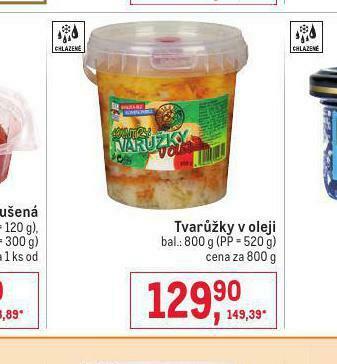 Makro Tvarůžky v oleji nabídka