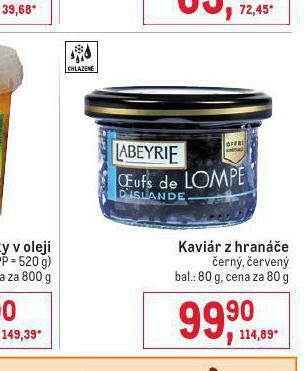 Makro Kaviár z hranáče nabídka