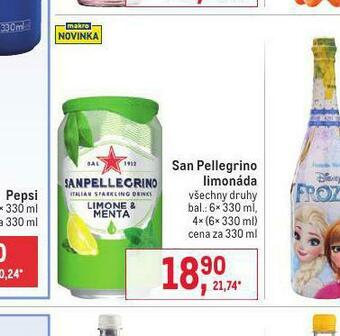 Makro San pellegrino limonáda nabídka