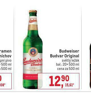 Makro Pivo budweiser budvar nabídka