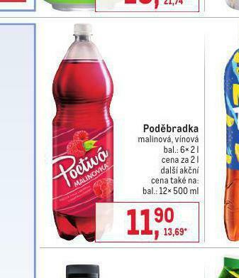 Makro Poděbradka malinová, vínová nabídka
