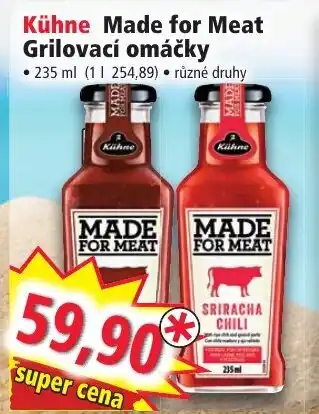 Norma Kühne Made for Meat Grilovací omáčky nabídka