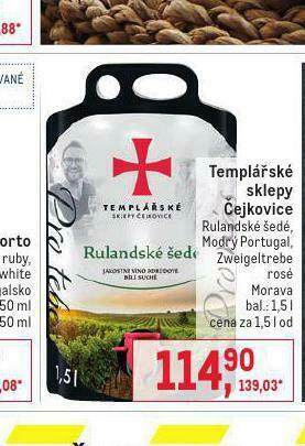 Makro Templářské sklepy čejkovice nabídka
