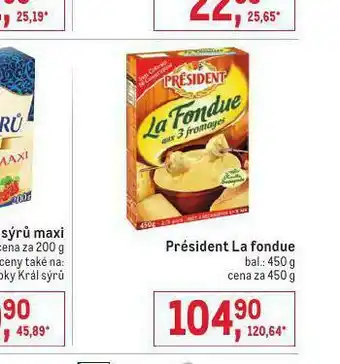 Makro Président la fondue nabídka