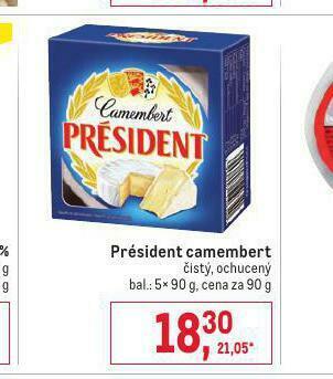 Makro Président camembert nabídka