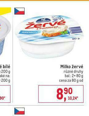 Makro Milko žervé nabídka