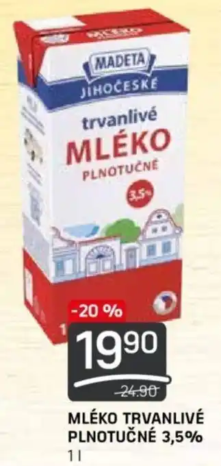 Flop MLÉKO TRVANLIVÉ PLNOTUČNÉ 3,5% 1L nabídka