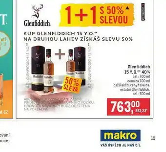 Makro Glenfiddich 15 y.o. 40% nabídka