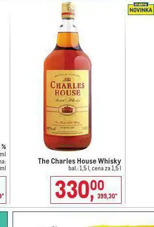 Makro The charles house whisky nabídka